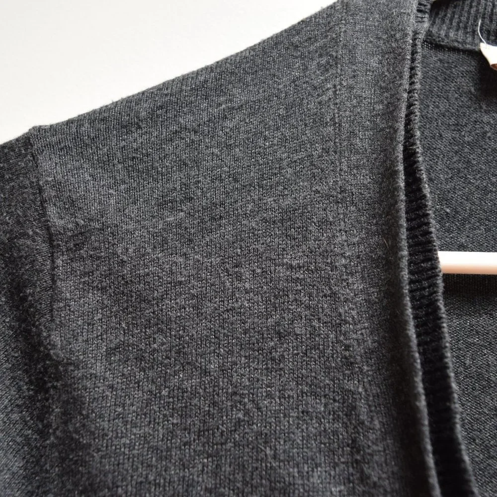 Loft Charcoal Cardigan with Pockets in Women's S - Picture 3 of 9